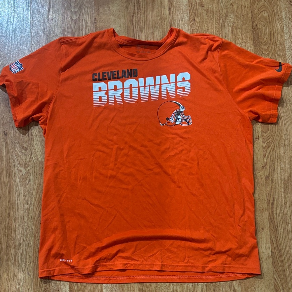 Nike Orange Cleveland Browns Short Sleeve Tee